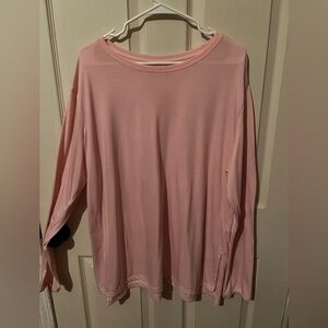Athletic Works Pink Long Sleeve Women's Top